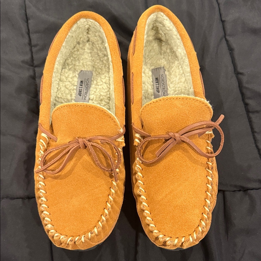 Nordstrom Men's Shop Brown/Tan Suede Loafers Sz 9